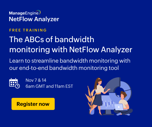 Free training - ManageEngine NetFlow Analyzer