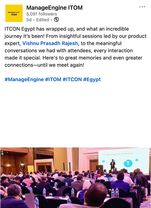 ManageEngine ITOM - LinkedIn