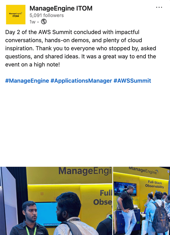 ManageEngine ITOM - LinkedIn