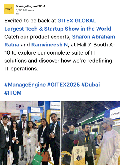 ManageEngine ITOM - LinkedIn