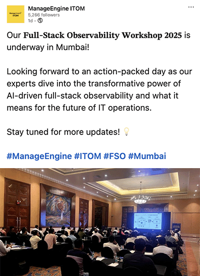 ManageEngine ITOM - LinkedIn