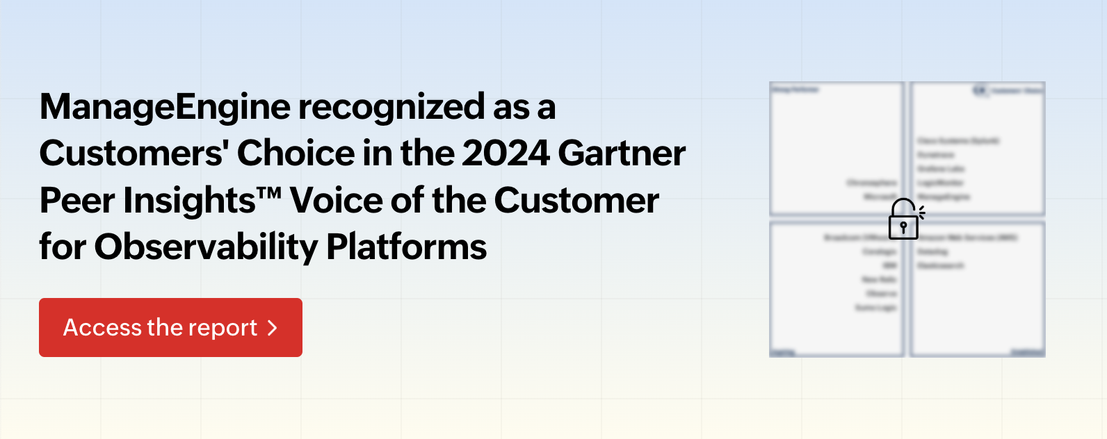 ManageEngine recognized as a Customers Choice in the 2024 Gartner Peer InsightsVoice of the Customer for Observability Platforms