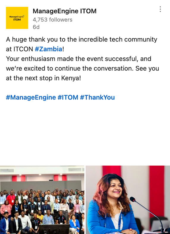 ManageEngine ITOM - LinkedIn