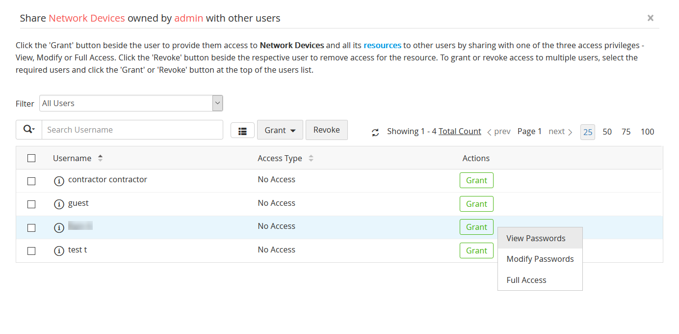 Password sharing to other groups in PAM360