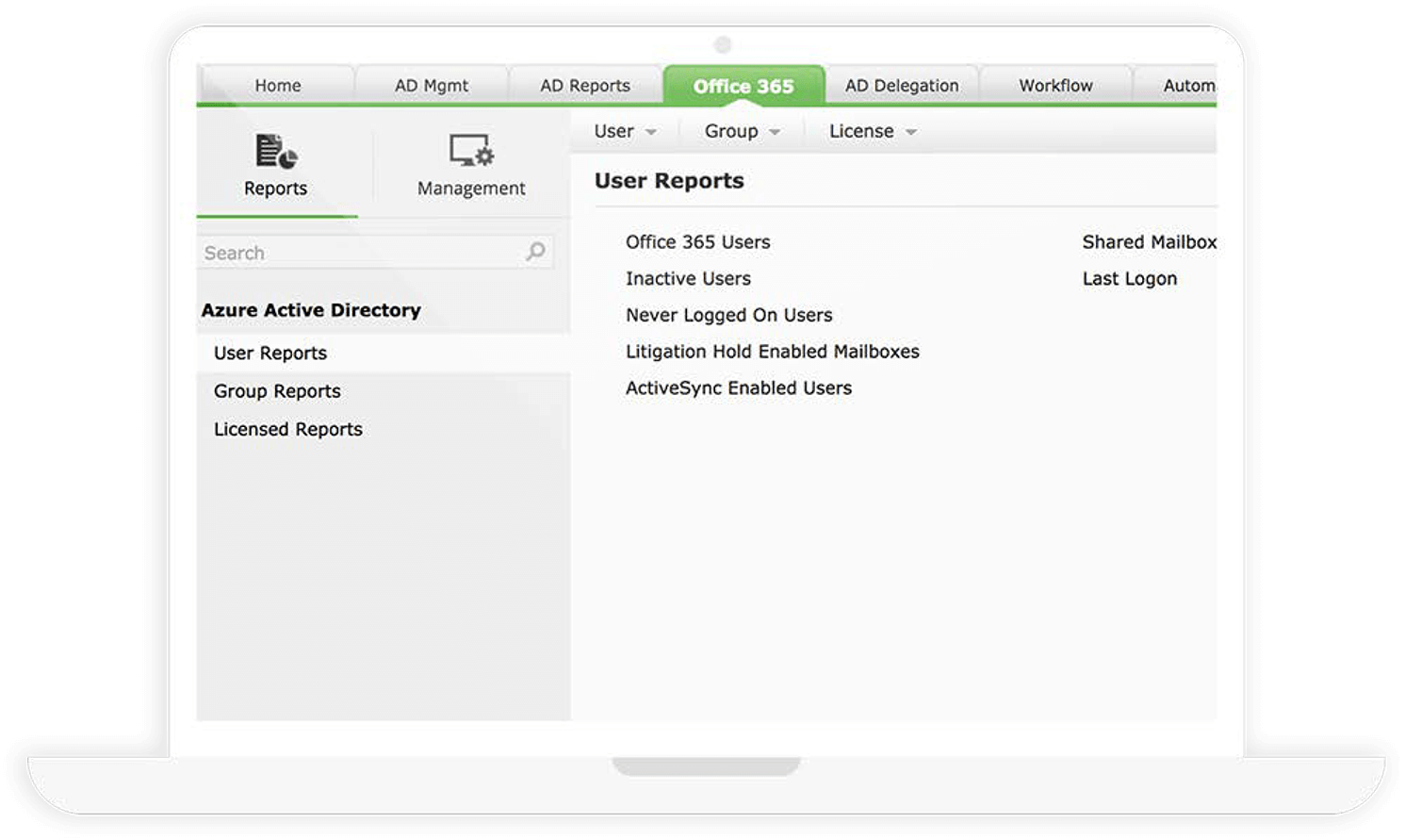 Office365 user reports