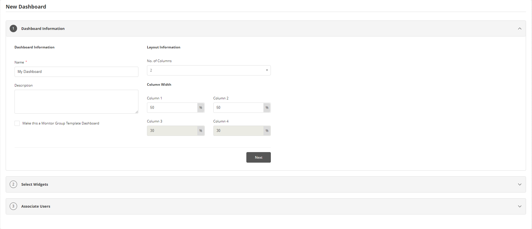 Custom Dashboards Tool - ManageEngine Applications Manager