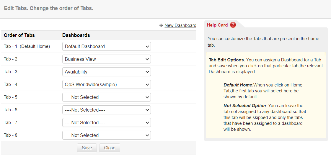 Custom Dashboards Tools - ManageEngine Applications Manager