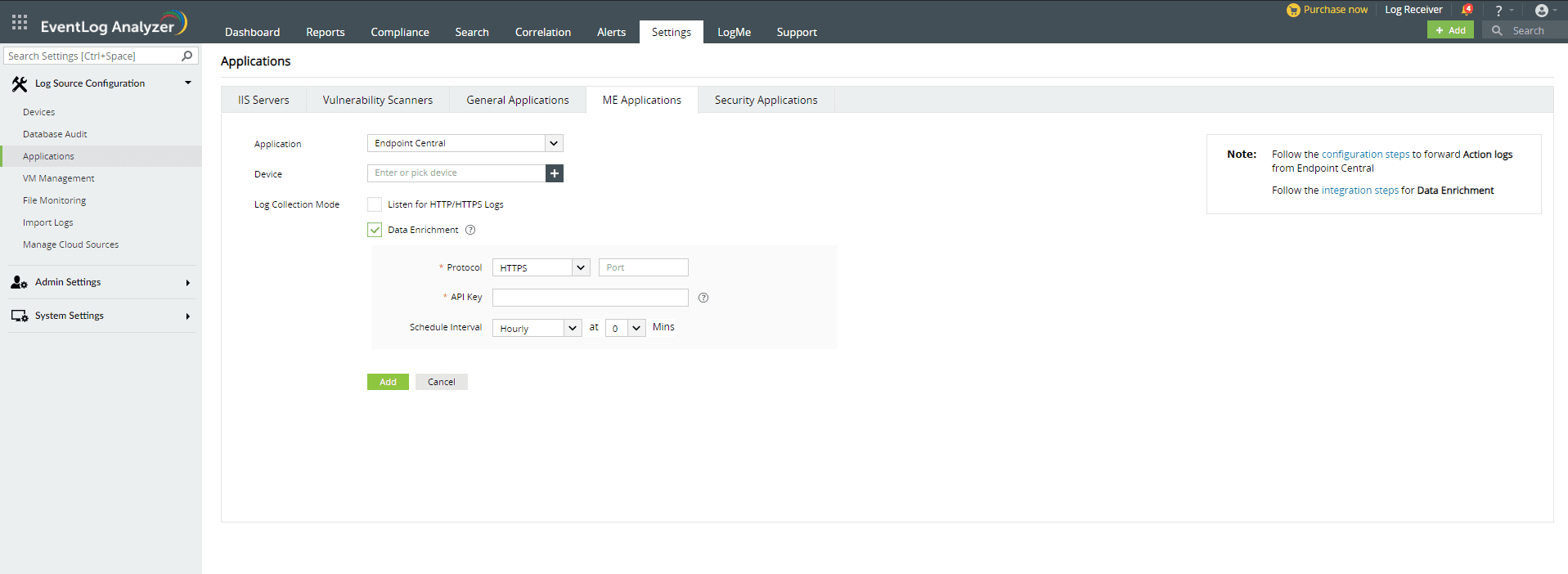 Log360 Integration
