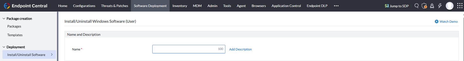 Name Deployment Windows User