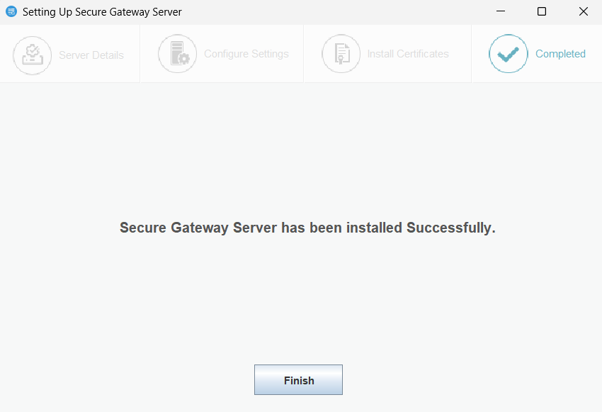 Installed successfully
