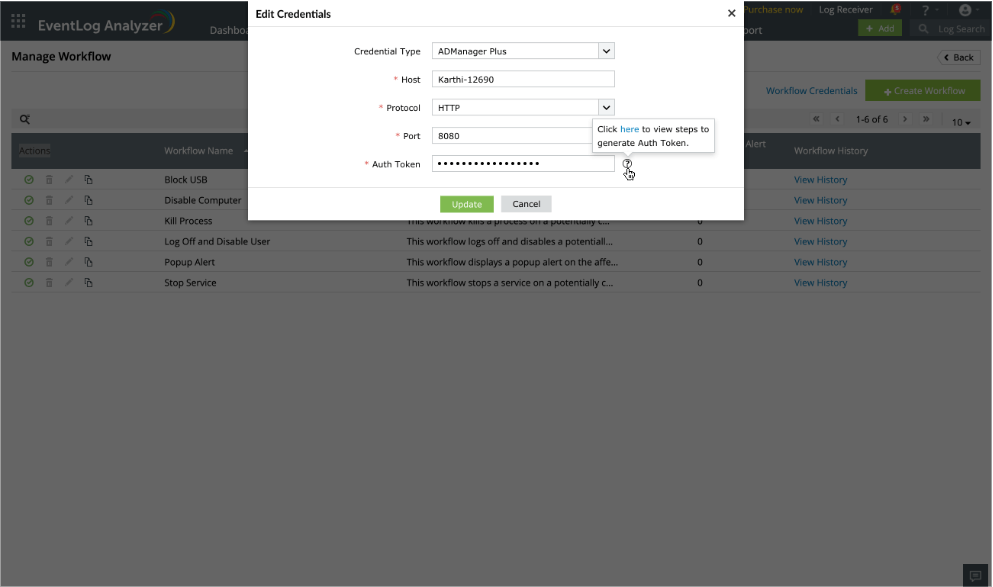 Automating workflows in ADManager Plus