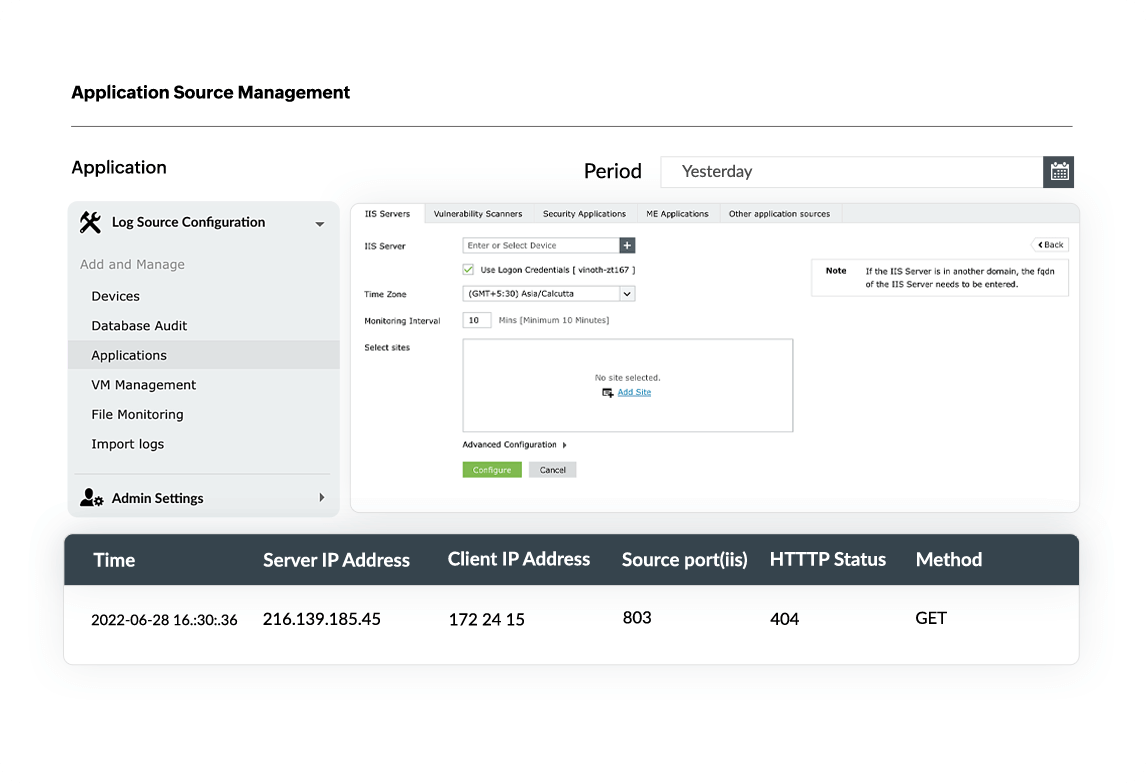 Centrally collect and store VPN logs