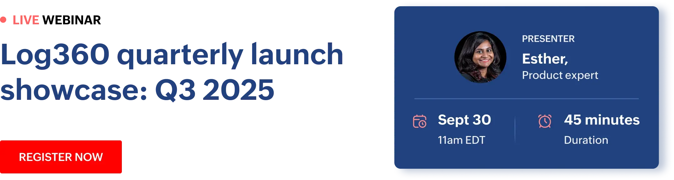 Live webinar: Log360 quarterly launch showcase: Q3 2025