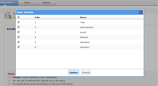 Fetched data