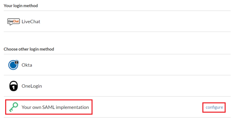 livechat-saml-configuration