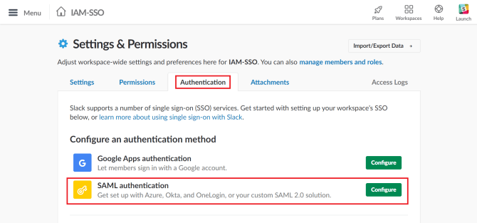 slack-saml-authentication-configuration