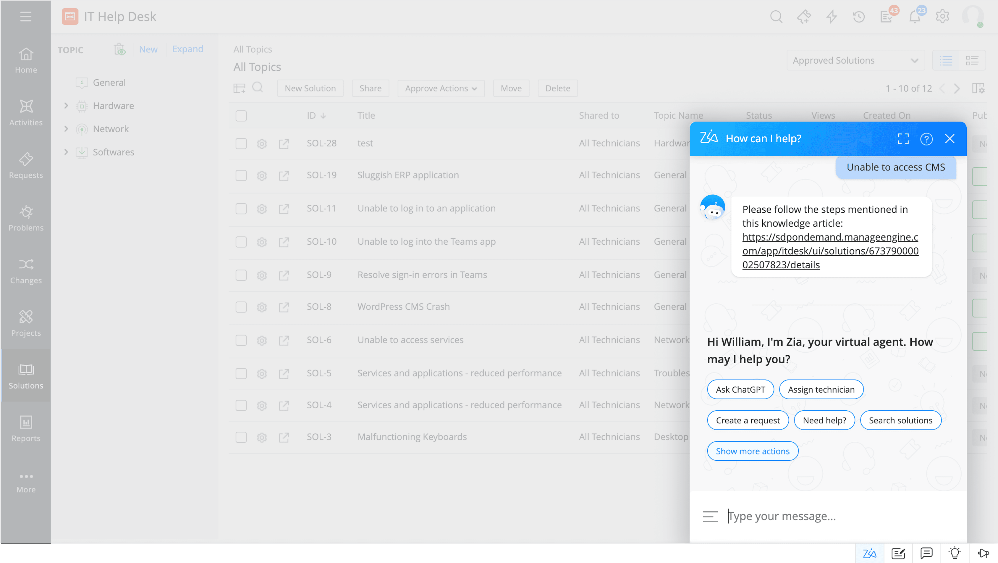 Knowledge documentation