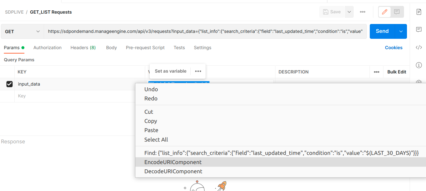 Adding Params